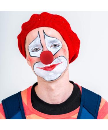CCbeauty Clown Makeup Kit - Professional Face Paint & Brushes for Halloween SFX Cosplay | Clown White + Black + Red - Buy Online on GoSupps.com