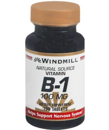 Windmill Vitamin B-1 100 mg Tablets 100 Tablets (Pack of 10)