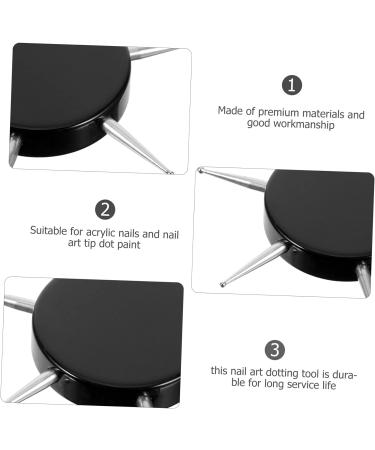 DOITOOL 2pcs Nail Art Drill Pen Nail Art Paint Tool Rock Nails Art Pen Supplies Dotting Tools for Painting Detail Nail Art Tool Para Small Nail Tool Pickup Painted Stainless Steel Miss - Buy Online on GoSupps.com