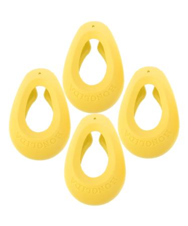 NUSITOU 2 Pairs Bathing Ear Protection Cap Hair Dyeing Supplies Ear Covers for Hair Dryer Hair Dyeing Accessories Ear Covers for Showering Ear Caps for Hair Dryer Hair Dye Ear Caps 7.5x5cm Yellow