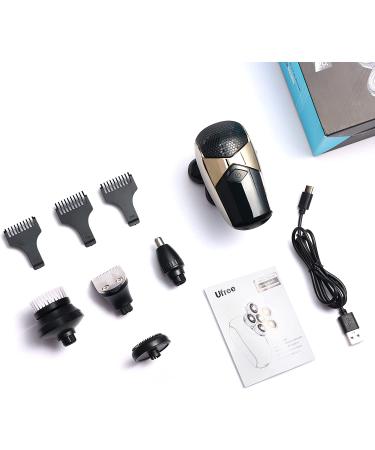 Ufree Head Shavers 6D Professional 5 in 1 for Bald Men - Waterproof Electric Shaver, Trimmer & Grooming Kit with LED Display - Buy Online on GoSupps.com