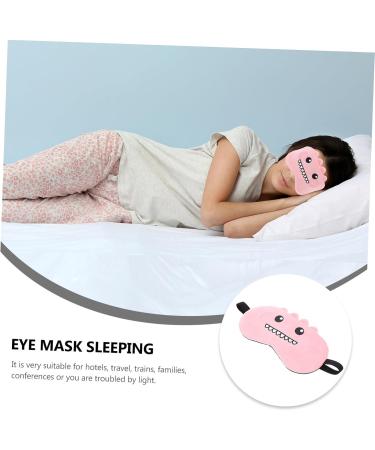 De Sommeil Yeux Motif Cartoon Dinosaure Rose De Nuit L ger Et Doux En Tissu Bandeau lastique Pour Confort Voyage H tel Et Sieste Unisexe Adulte - Buy Online on GoSupps.com
