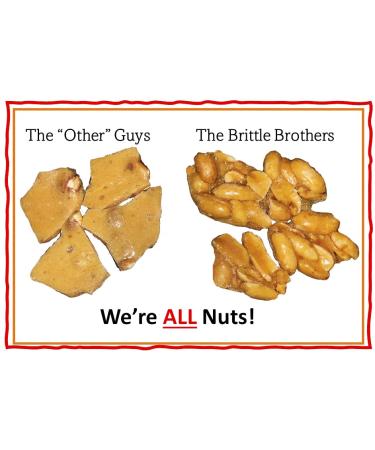 Brittle Brothers Peanut Brittle - 16 oz. Box | 4x more Nuts | Corporate Christmas Gift Set | 1 Pound Pack | Cashew Pecan Bacon Chocolate Peanut - Buy Online on GoSupps.com