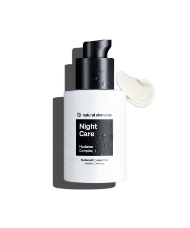 Night Care - 50ml moisturizer - night cream with hyaluron glycerin valuable lipids and ceramids - 100% natural cosmetics - regeneration anti -aging moisture perfume -free