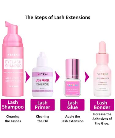 VEYES INC Lash Primer for Eyelash Extensions - 15ml Professional Formula | Easy Oil & Protein Removal | Enhances Adhesive Bonding Power - Buy Online on GoSupps.com