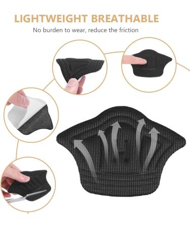 ACWOO 8PCS Heel Grips Shoe Pads - Comfortable Heel Cushion Inserts for Men and Women - Anti Blister Shoe Liners - Black+Beige - Buy Online on GoSupps.com