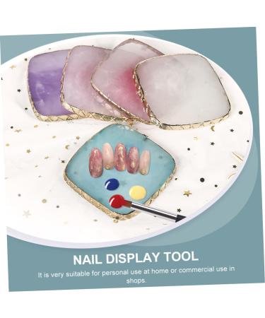 2pcs Nail Art Palette Set - Nail Polish Mixing & Display Tool for Professional Nail Art Design - Buy Online on GoSupps.com