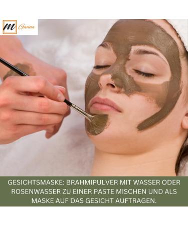  mGanna 100% Pure and Natural Brahmi Powder | Bacopa Monnieri Powder for Hair and Health 0.22 lbs / 100 g - Buy Online on GoSupps.com