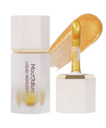 WOBBLO Liquid Highlighter Makeup | Natural Shine Shine | Blendable Body Glitter Shimmer Highly Pigmented for Forehead Cheekbone Face 05
