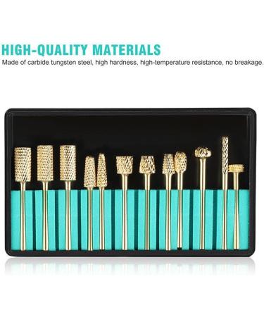 12x Nail Nursing Drill Bits Tool Carbide Tungsten Steel Nail Drill Bit Electric File Manicure Nail Art Tool - Buy Online on GoSupps.com