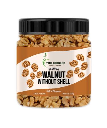 THE EDIBLES Walnuts Shell 250g |Kernels Akhrot giri shell_Packing May Vary