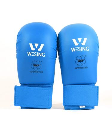 WESING WKF Approved Karate Shin and Instep Guard Gloves - Blue (X-Large) - Buy Online on GoSupps.com