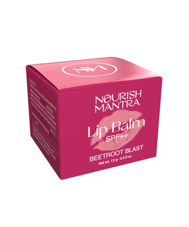 Nourish Mantra Beetroot Blast Lip Balm SPF | Moisturizing Olive Oil Shea Butter Vitamin E & Avocado Formula | Hydrates Dry & Chapped Lips | Unisex 12g (Pack of 1 - Buy Online on GoSupps.com