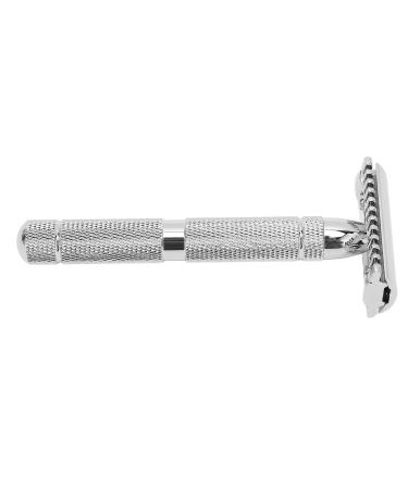 Hztyyier manual razor rustproof aluminum material easy to clean ergonomic handle manual safety razor for gifts (2)