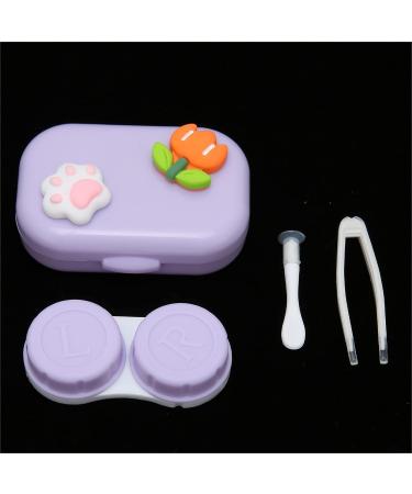 Buy Violet Contact Lens Containers - Practical & Portable | Dust & Water-Proof for Travel & Daily Use - Buy Online on GoSupps.com