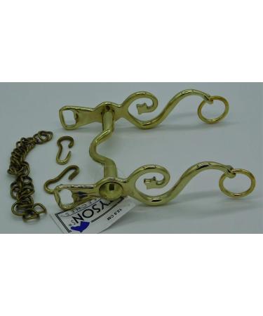 Shop Kandare Spanish Baroque Portuguese Show Bits - 12.5 13.5 15.5 16.5 in Gold & Silver | Tysons with Chin Chain - Buy Online on GoSupps.com