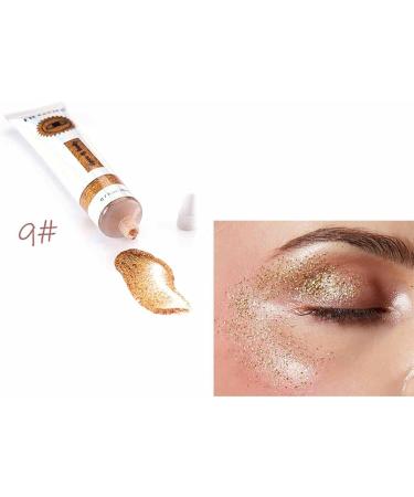 Shimmer Liquid Eyeshadow Long-Lasting Waterproof Glitter Eyeshadow | Professional Makeup Cream Eyeshadow Primer Kit for Women and Girls Pochy 09 - Buy Online on GoSupps.com