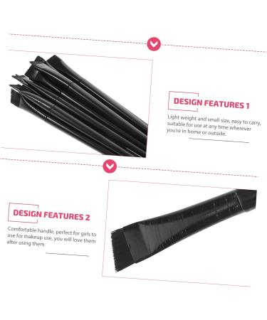 BELLIFFY 12pcs Eyeliner Brush Eye Shadow Brush Flat Liner Brush Eyeliner Makeup Tool Concealer Brush 15.5x1.2x0.6cm Black - Buy Online on GoSupps.com