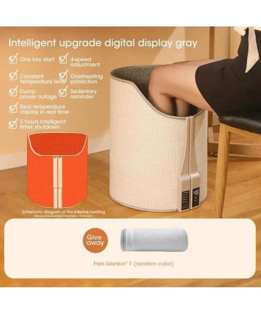 TyatoCepy Portable Electrical Foot Heater with Digital Display | Adjustable Thermostat | Foldable Foot Warmer for Home & Office | EU Connector - Buy Online on GoSupps.com