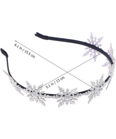 minkissy Snowflake Headband Glitter Christmas Snowflake Hairband Party Hair Hoops for Women Girls Xmas Party Favors Silver M (Y08Z46711TKTW) - Buy Online on GoSupps.com