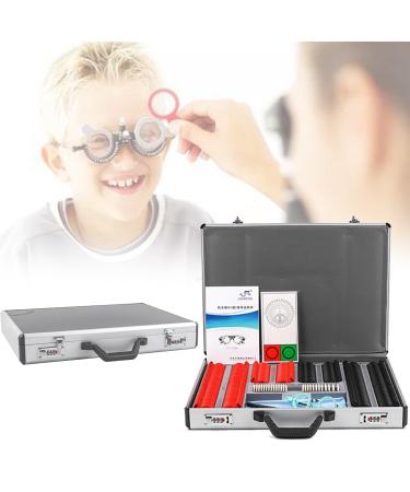 Iincooy adjustable 266pcs optometry test optical sample lenses set plastic rand titanium sample rack optometria tool eye test test sample frame glasses