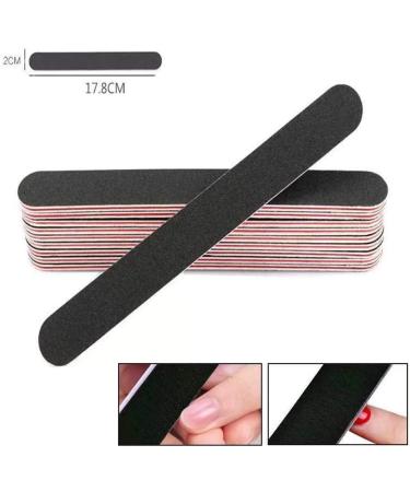 10PCS Professional Nail File Set - Double Sided Emery Board (100/180 Grit) for Acrylic False Nails - Home and Salon Use - Buy Online on GoSupps.com