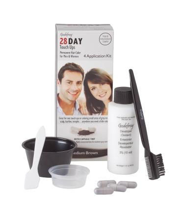 Godefroy 28 Day Touch Ups Medium Brown  4 Application Kit