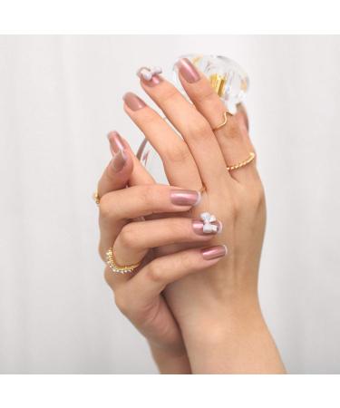 Bohend Fashion Square False Nails - Pink Bowknot Glitter Press-On Nails for Women & Girls | 24 Pcs Party Nails - Buy Online on GoSupps.com
