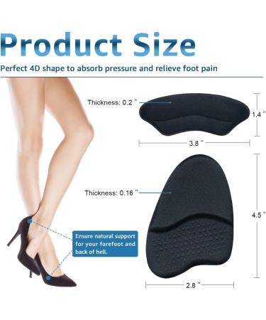 Dr. Potter+ Heel Grips & Metatarsal Pads Set - 4 Pairs | Prevent Heel Slip & Blister | Shoe Filler for Men & Women - Buy Online on GoSupps.com