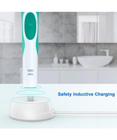 BOLUX-JS Electric Toothbrush Charger for Oral B Braun Type 3757 - UK Plug for Pro 2500N iO 4n/5n/6, Pro 600, Kids/Genius/Smart Series - White Charger - Buy Online on GoSupps.com