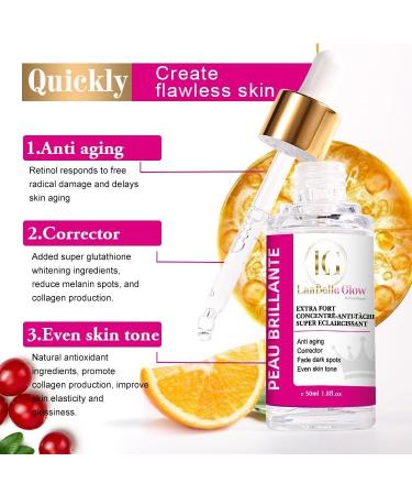 LaabelleGlow Extra Fort Serum Spots Corrector Even Skin Tone 50ml 1.8fl oz - Buy Online on GoSupps.com