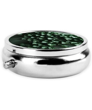 Green Creeperround Pill Box - 3 Compartment Travel Pill Organizer | Portable & Efficient for International Use - Buy Online on GoSupps.com