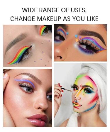 Bright Color Neon Rainbow Eyeshadow Palette | 20 Vibrant Shades Makeup Set for Stunning Looks - International Shipping - Buy Online on GoSupps.com