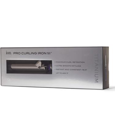 Buy ion Titanium Pro Curling Iron - 1.5 Inch Heats to 450 F Dual Voltage Maximum Curl Retention - International Shipping Available - Buy Online on GoSupps.com