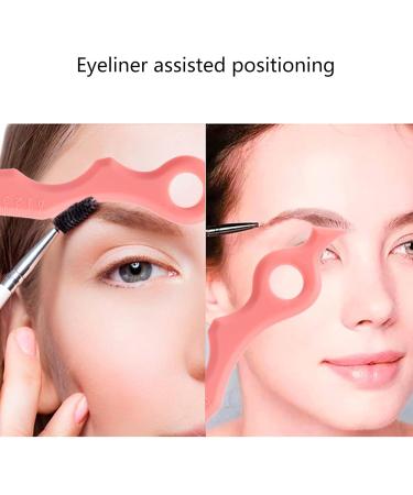 MCAORI Silicone Eyeliner Makeup Stencils Wing Tips Reusable Washable Aid Eyebrow Pencil Quick Stencil for Shape Eyebrows - Buy Online on GoSupps.com
