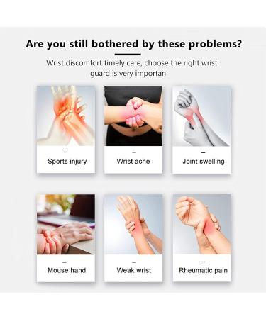 Wrist Brace 1 Pair Wrist Strap Right Hand and Left Hand Wrist Band Strength Training Suitable for protecting and relieving wr - Buy Online on GoSupps.com