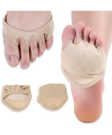 Metatarsal Pads for Men & Women | Forefoot Gel Sole Pads for Pain Relief - Soft Fabric Foot Sleeve for Metatarsalgia & Morton's Neuroma - Buy Online on GoSupps.com