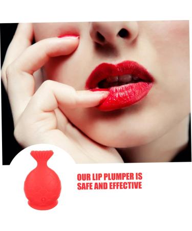 BIUDECO 2pcs Silicone Fish Lip Filler Lip Plumper Tool Lip Pumps Bigger Device Lips Enlarger Red - Buy Online on GoSupps.com