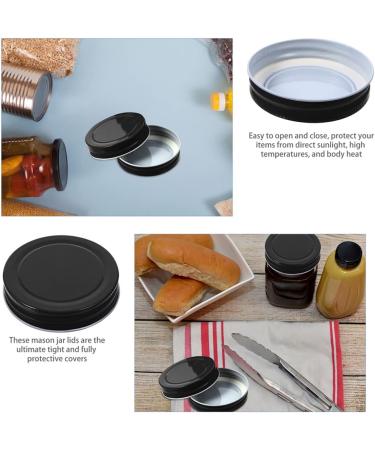 16pcs Mason Jar Lids Wide Mouth Canning Lid Cup Covers for Drinks Cup Lids Canning Jar Lids Lid for Mason Jars Bulk Jars Sealing Caps for Bottles Glass Jar Tinplate Solid - Buy Online on GoSupps.com