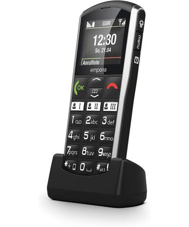 Buy Emporia Simplicity Handy - 2 inch Color Display Large Buttons SOS Bluetooth Hearing Aid Compatible Black | International Shipping Available - Buy Online on GoSupps.com
