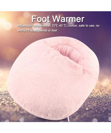 USB Foot Warmer Cushion Electric Heater for Winter - Cozy Slippers in Gray & Pink | Perfect for Office Use - Buy Online on GoSupps.com