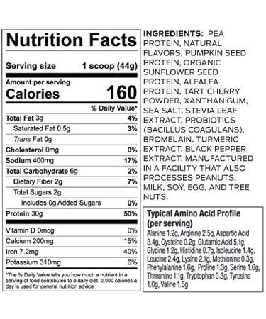 Vega Sport Premium Protein Powder Vanilla - 30g Plant-Based Protein, BCAAs, Keto, Vegan, 1.8 lbs (20 Servings) - Buy Online on GoSupps.com