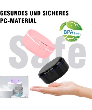 Premium Denture Cleaner & Storage Container - Durable Prosthesis Bath Box with Strainer | Ideal for Braces & Dentures - Buy Online on GoSupps.com