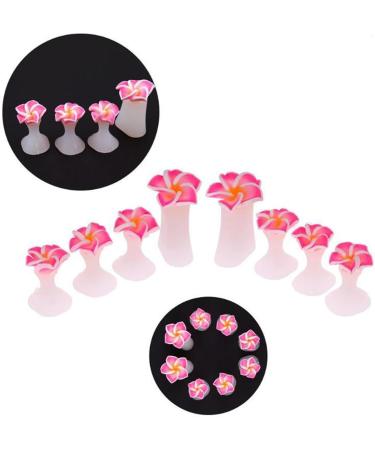 Toe Separators 8 Flower Toe Separator Toe Separators Silicone Daisy Flower Toe Spacers Reusable Toe Separators For Nail Varnish Toe Dividers For Nail Polish Pedicure Tools Pink - Buy Online on GoSupps.com