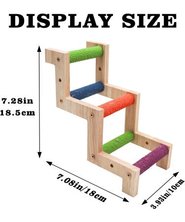 Bird Ladder Bridge - Wooden Climbing Toy for Pet Parrot, Hamster, Squirrel - Cage Accessories for Parakeets, Cockatiels - Z Shape - Buy Online on GoSupps.com