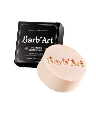 Barb'Art Barb'Art - Solid Shampoo for Normal or Dry Hair - Organic Argan and Shea Butter - Men's - 100g