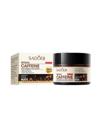 SADOER Hydrating Retinol Caffeine Anti-Wrinkle Cream 50g care for skin anti wrinkle moist (1pc)