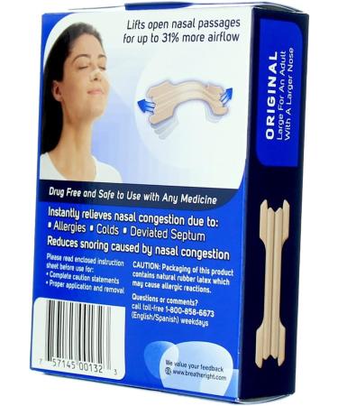 Breathe Right Large Tan Nasal Strips - 30 ct - Adult Size - Buy Online on GoSupps.com