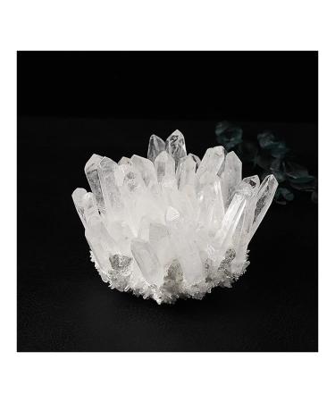 Natural Crystal Rough Stone Crafts Natural White Quartz Crystal Cluster of Original Specimens (Size : 300g)