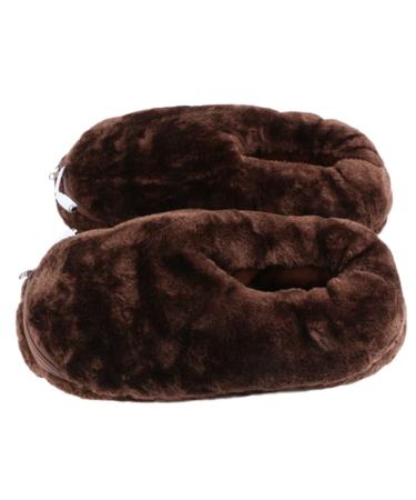 BiUdeco 1 pair heated shoes electrical heating slipper foot warmer for women winter slipper shoes for cold weather foot massage yawn electric warm shoes plush household